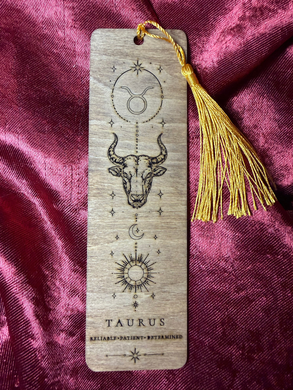 Wooden Zodiac Bookmarks