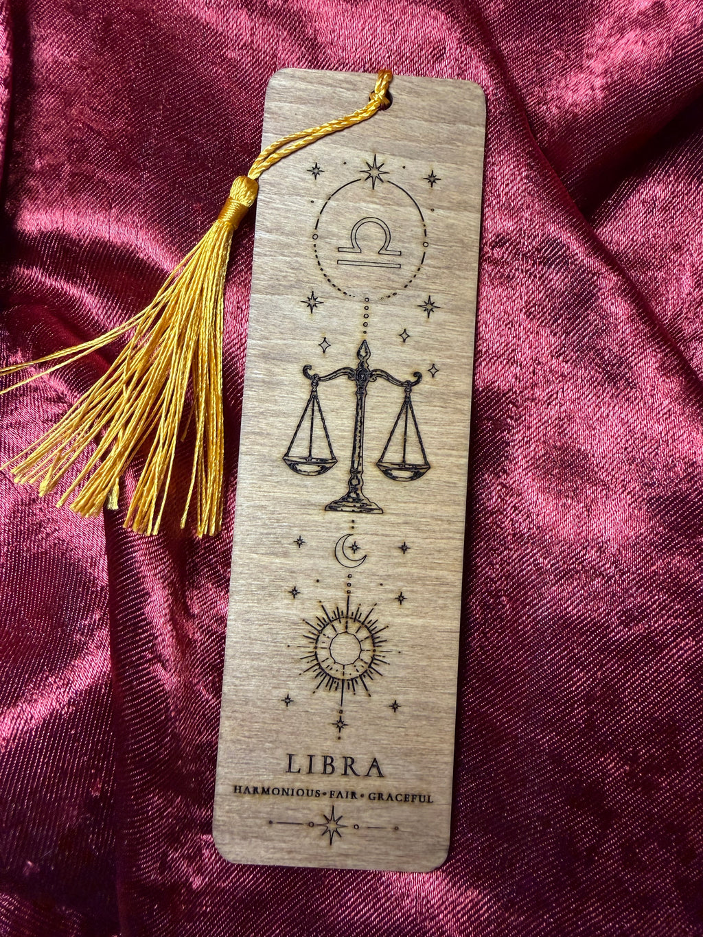 Wooden Zodiac Bookmarks