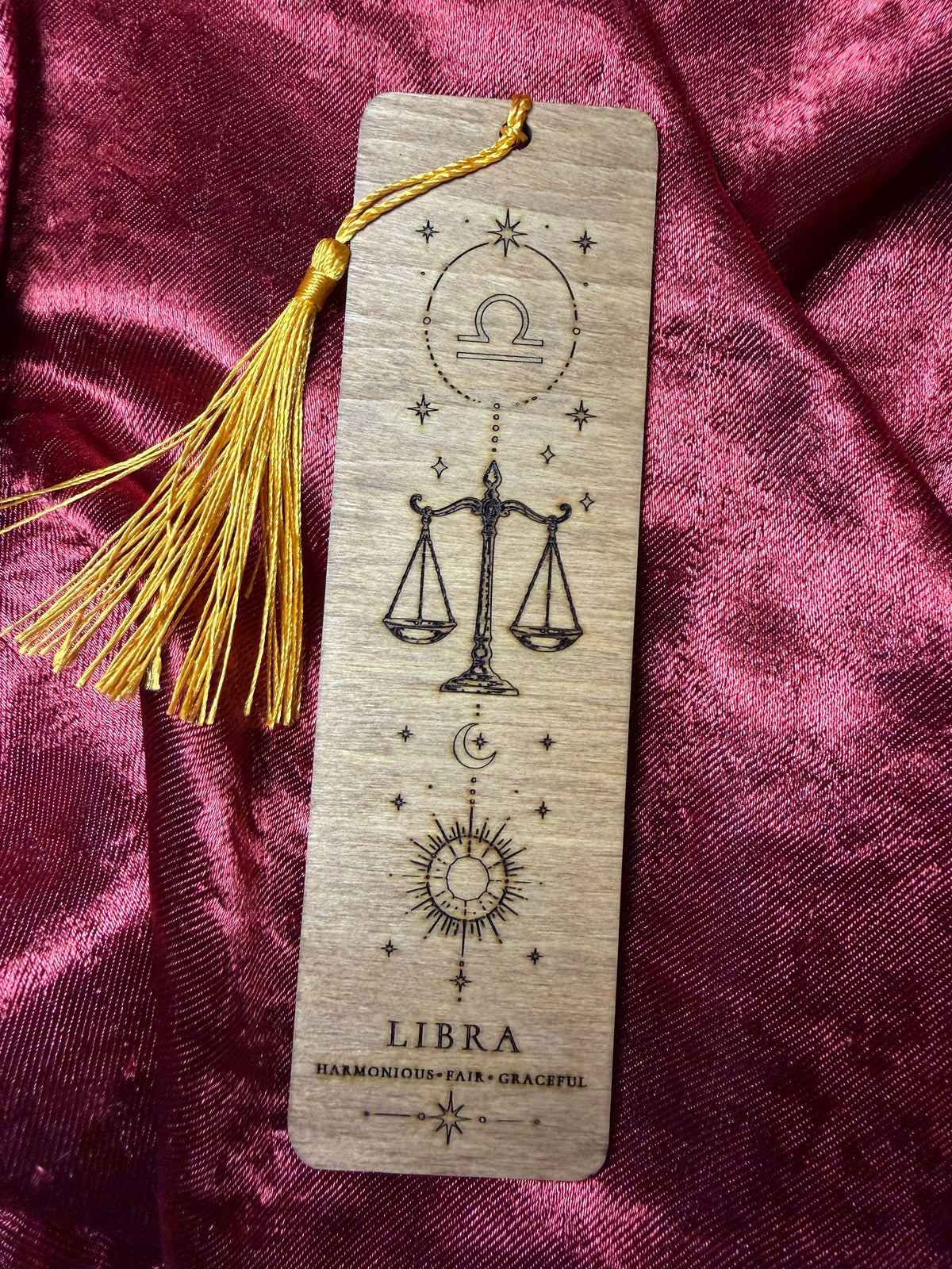 Wooden Zodiac Bookmarks