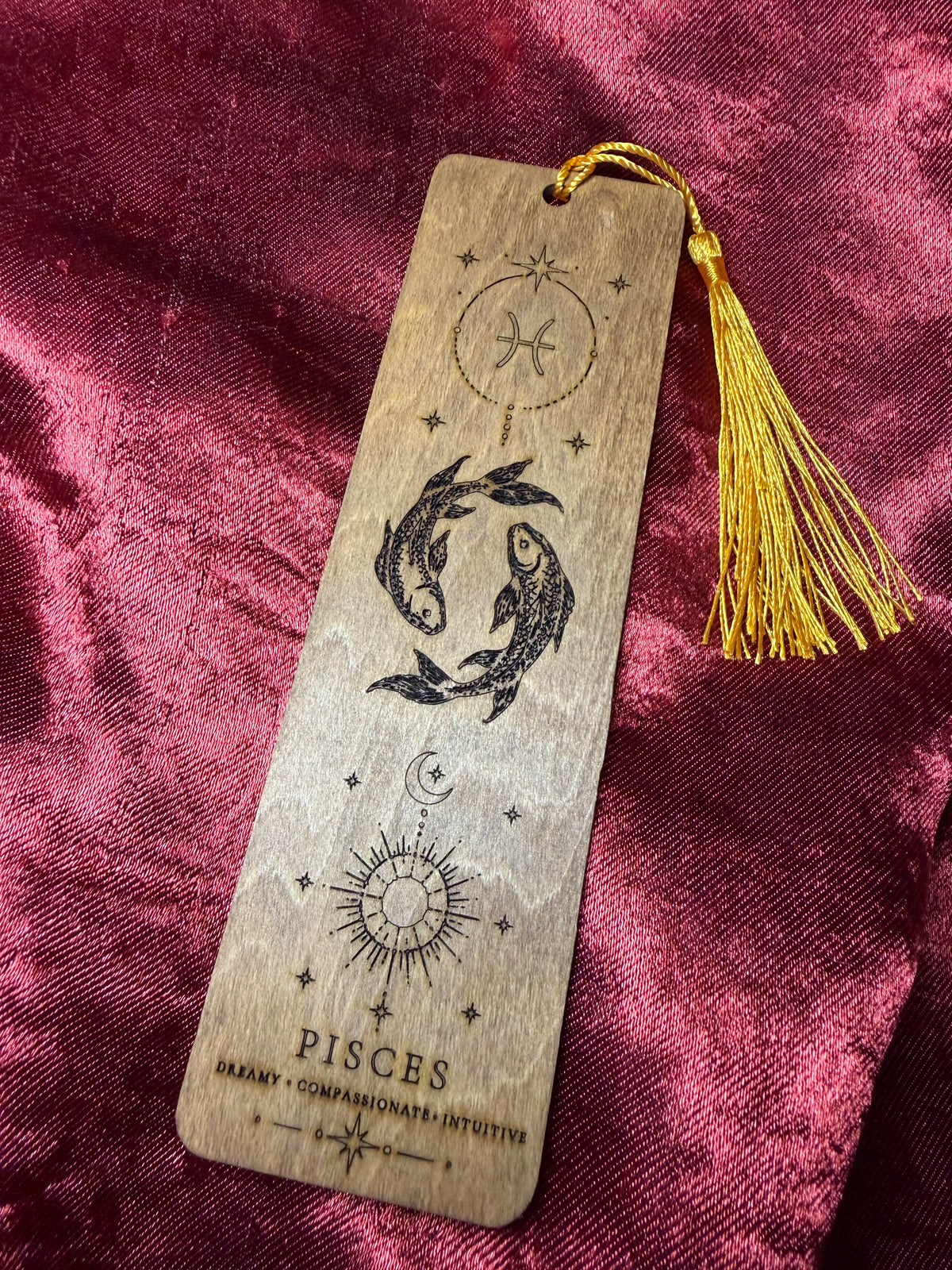 Wooden Zodiac Bookmarks