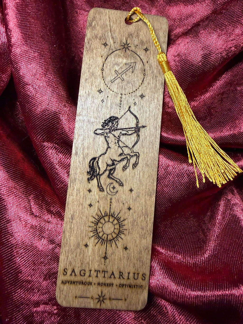 Wooden Zodiac Bookmarks