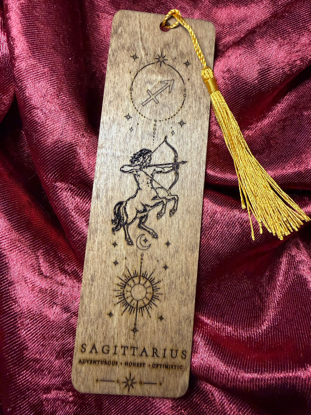 Wooden Zodiac Bookmarks