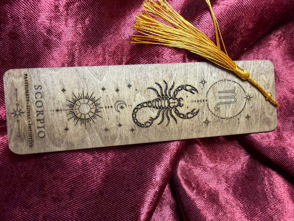 Wooden Zodiac Bookmarks