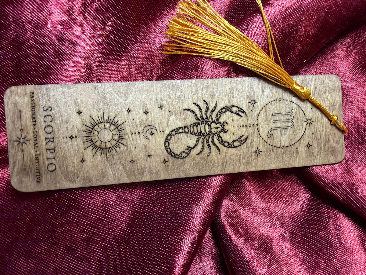 Wooden Zodiac Bookmarks