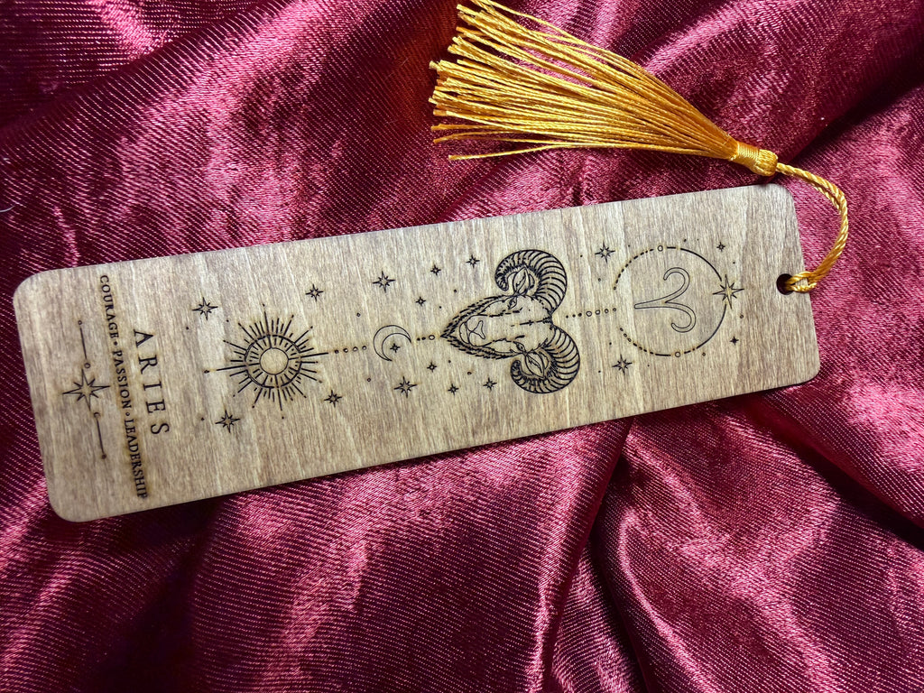 Wooden Zodiac Bookmarks