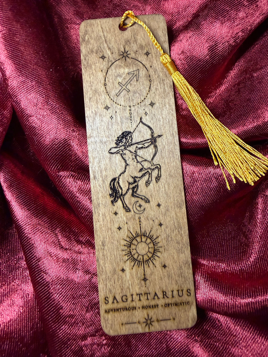 Wooden Zodiac Bookmarks