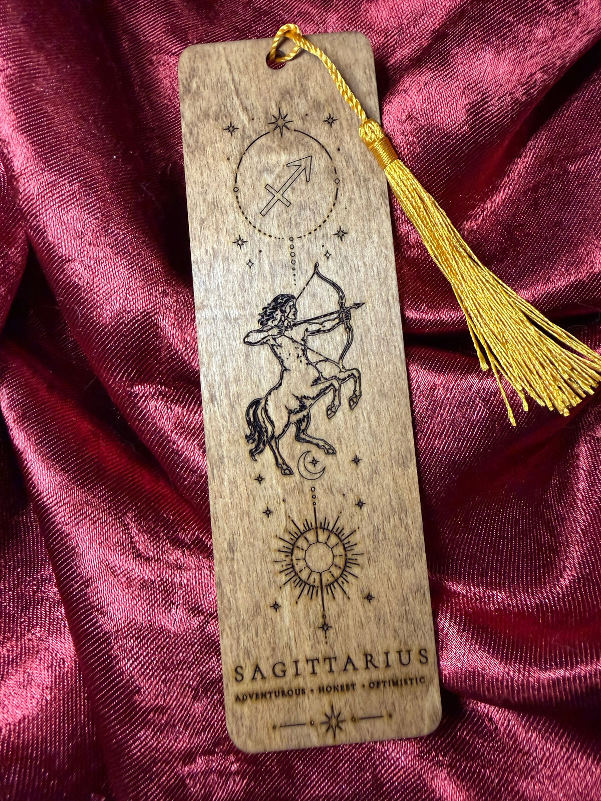 Wooden Zodiac Bookmarks