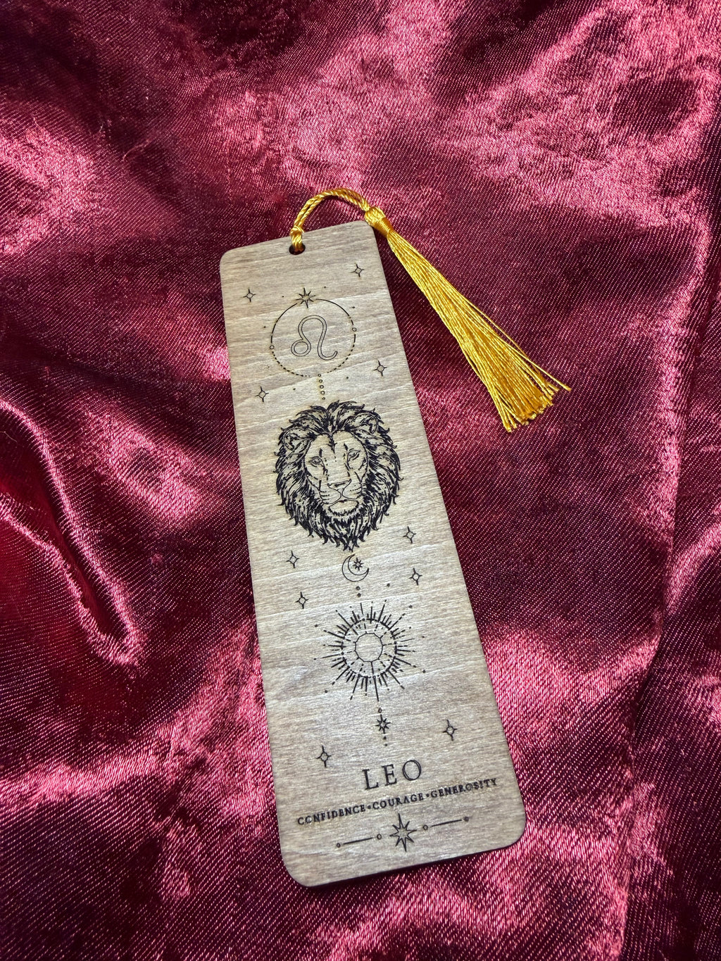 Wooden Zodiac Bookmarks