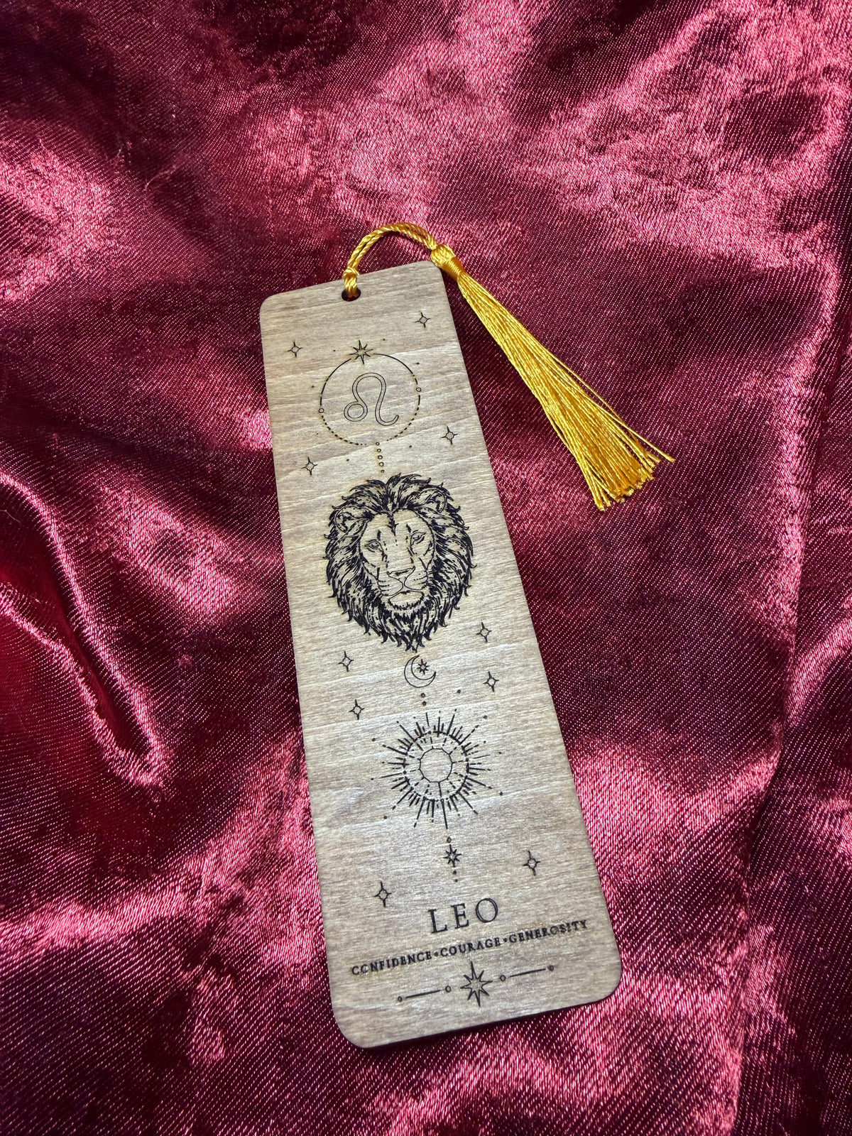 Wooden Zodiac Bookmarks