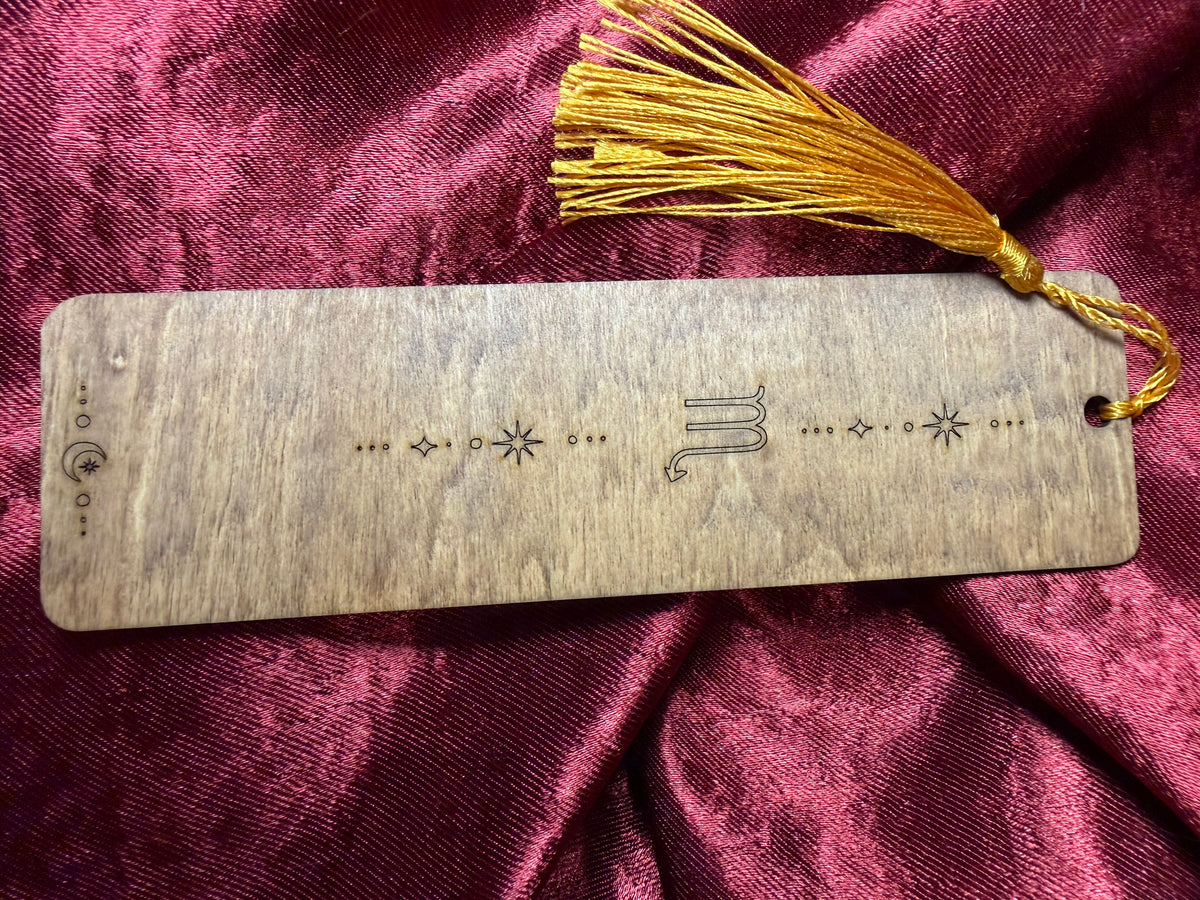 Wooden Zodiac Bookmarks