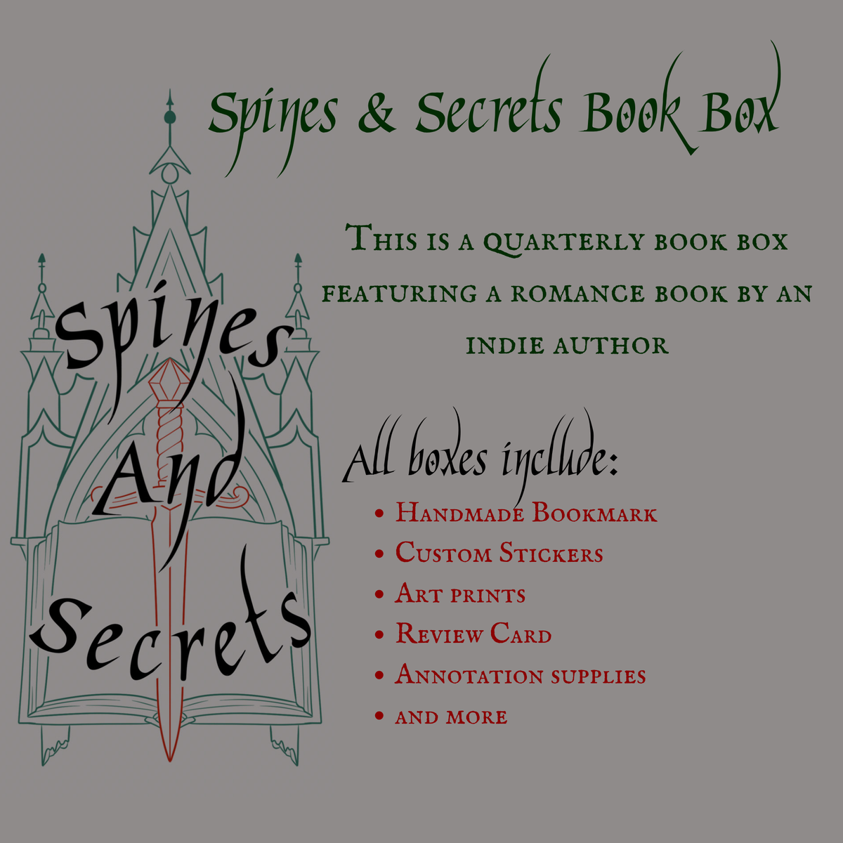 Spines and Secrets Seasonal Box