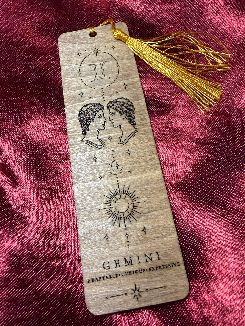 Wooden Zodiac Bookmarks
