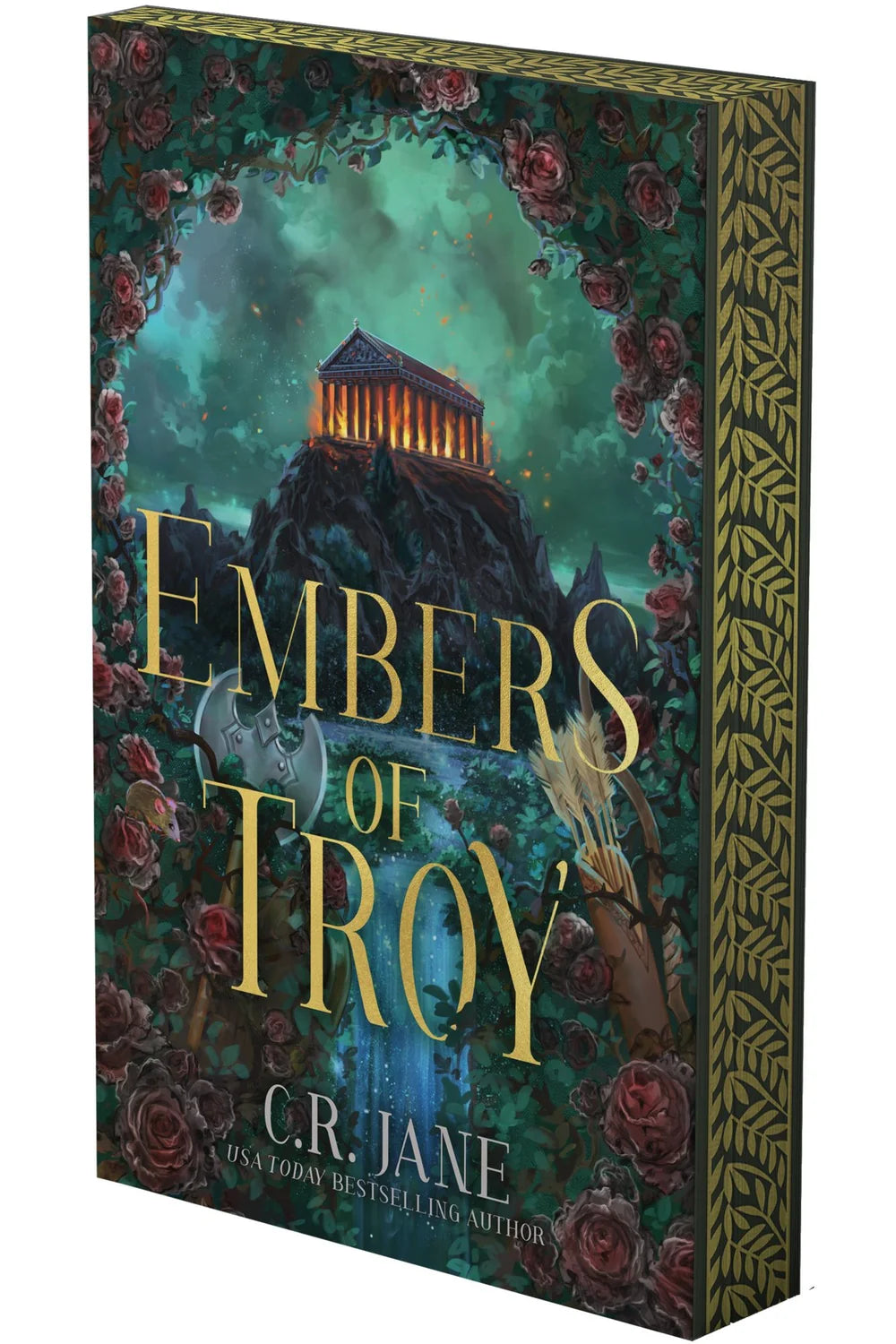 Embers of Troy: A Greek Mythology Romantasy (Deluxe Limited Edition) (Spartan Flame Trilogy #2) by C. R. Jane