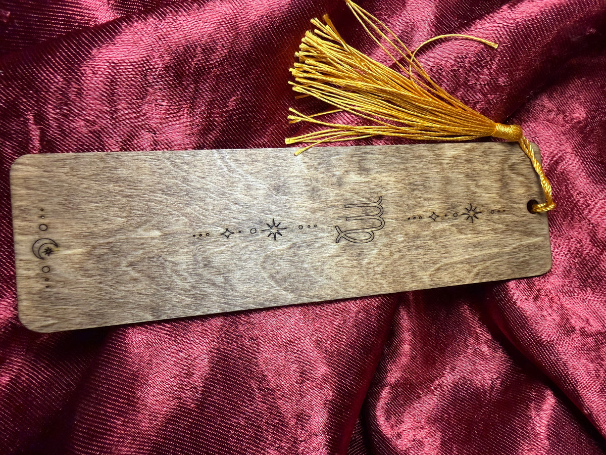Wooden Zodiac Bookmarks