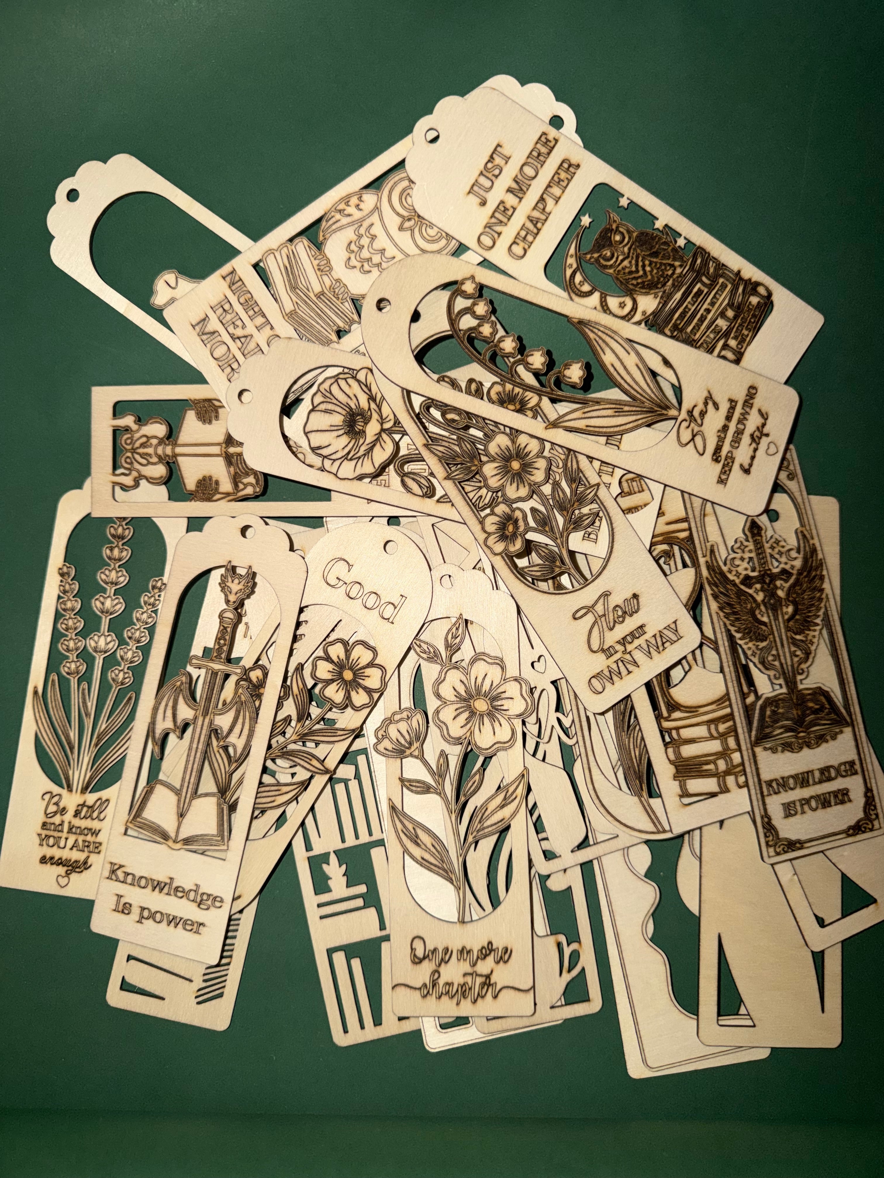Mystery Wooden Bookmarks