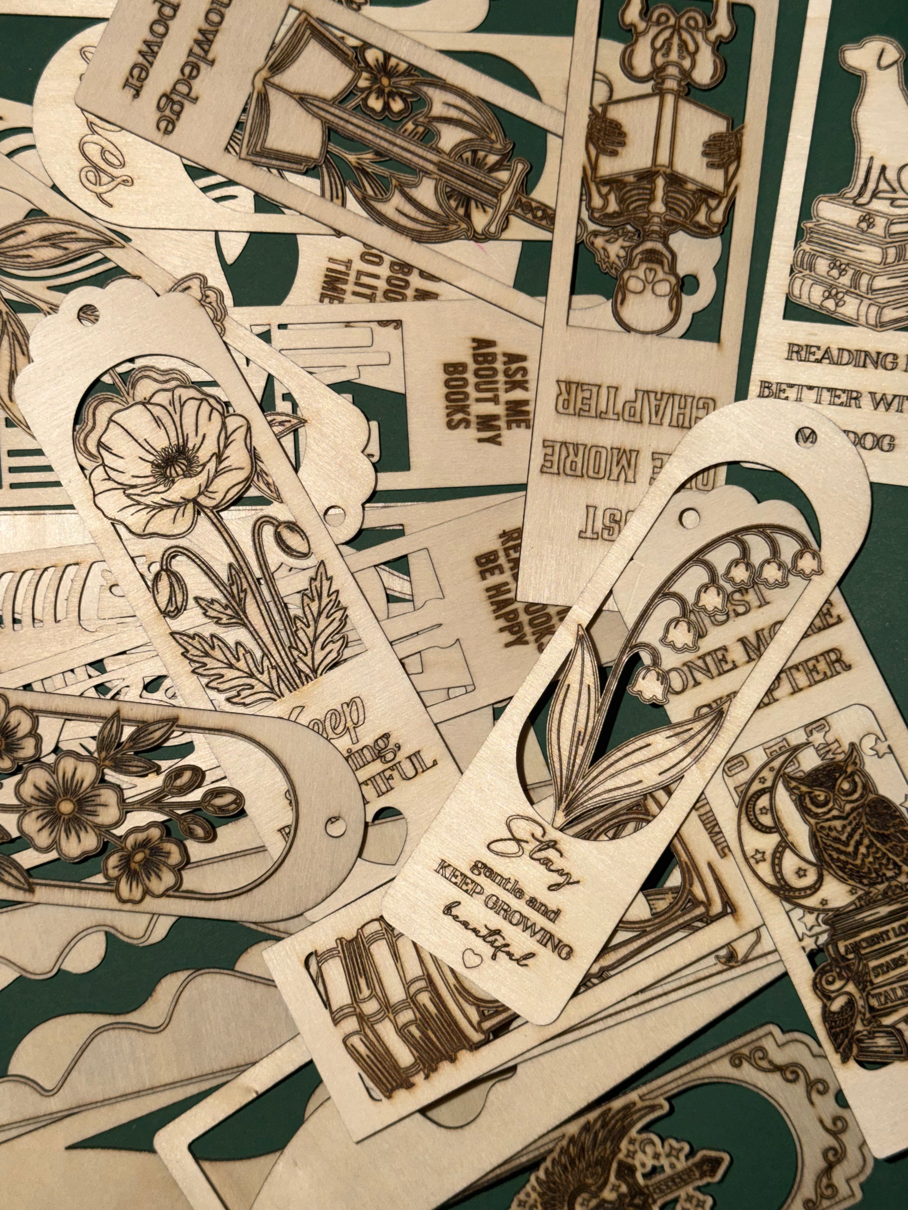 Mystery Wooden Bookmarks